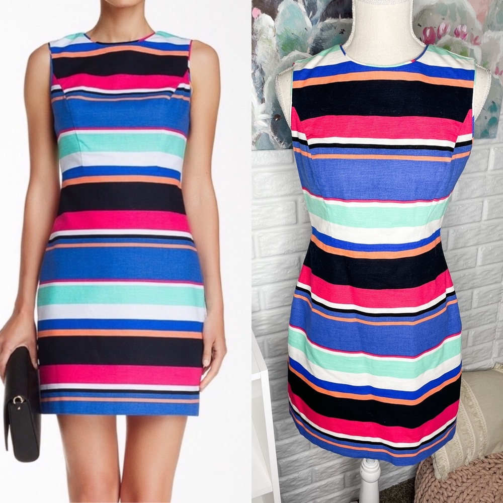 Kate Spade Mariam Tropical Stripe Sheath Dress